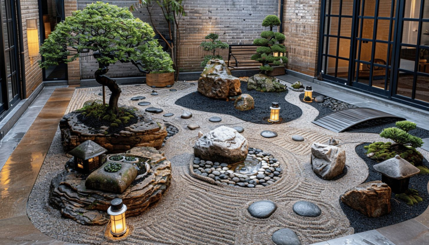 Le jardin zen minimaliste, un havre de tranquillité